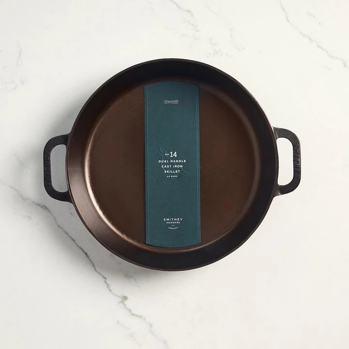 Smithey Ironware No. 14 Dual Handle Cast Iron Skillet 3 Smithey Ironware No. 14 Dual Handle Cast Iron Skillet
