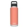 YETI Rambler 36 Oz Bottle With Chug Cap -Alfa Grill Shop 191416 Chug Inline Campaign Website Assets Rambler 36oz Bottle Chug Cap Front Coral 795x450 1