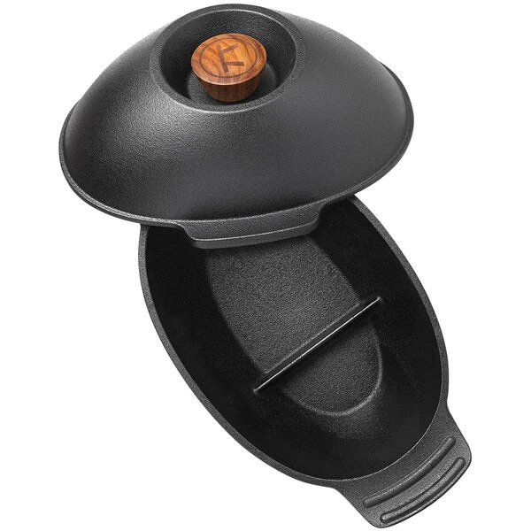 Outset Cast Iron Mussel Pot 4 Outset Cast Iron Mussel Pot - Image 2