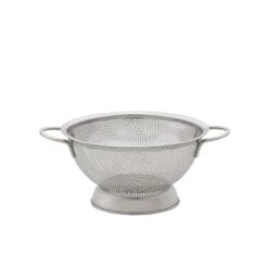 HIC Kitchen Perforated Colander With Handles, 7.5in