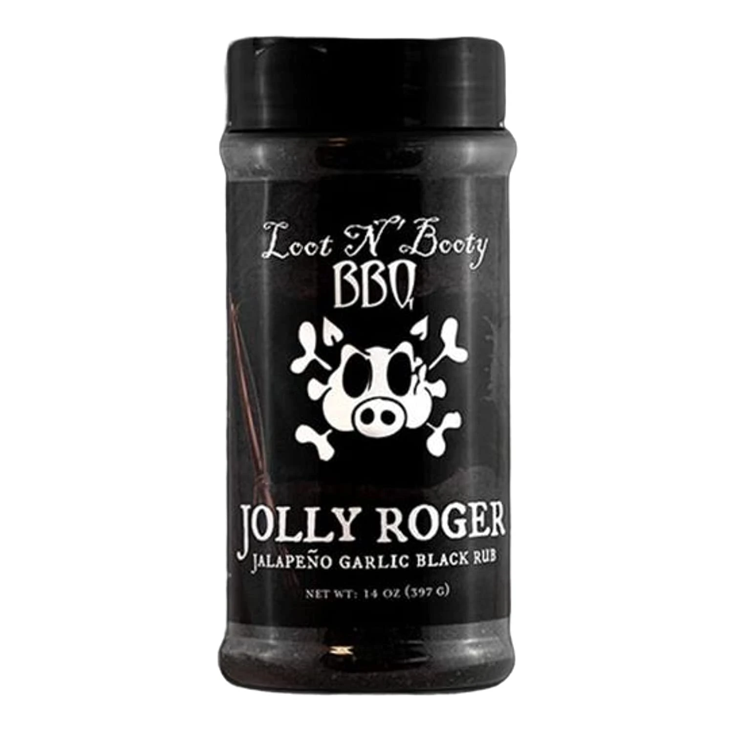 Loot N' Booty BBQ Jolly Roger Jalapeno Garlic Black Rub – 14 OZ 3 Loot N' Booty BBQ Jolly Roger Jalapeno Garlic Black Rub – 14 OZ