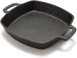 Grill Pro Cast Iron Square Pan