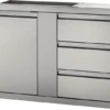 Napoleon 42" X 24" Large Single Door & Triple Drawer BI-4224-1D3DR -Alfa Grill Shop BI 4224 1D 3DR Ang Closed 800px