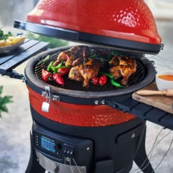 Kamado Joe Konnected Joe Digital Charcoal Grill And Smoker IN-STOCK NOW -Alfa Grill Shop KJ15041123 13 FoodShot