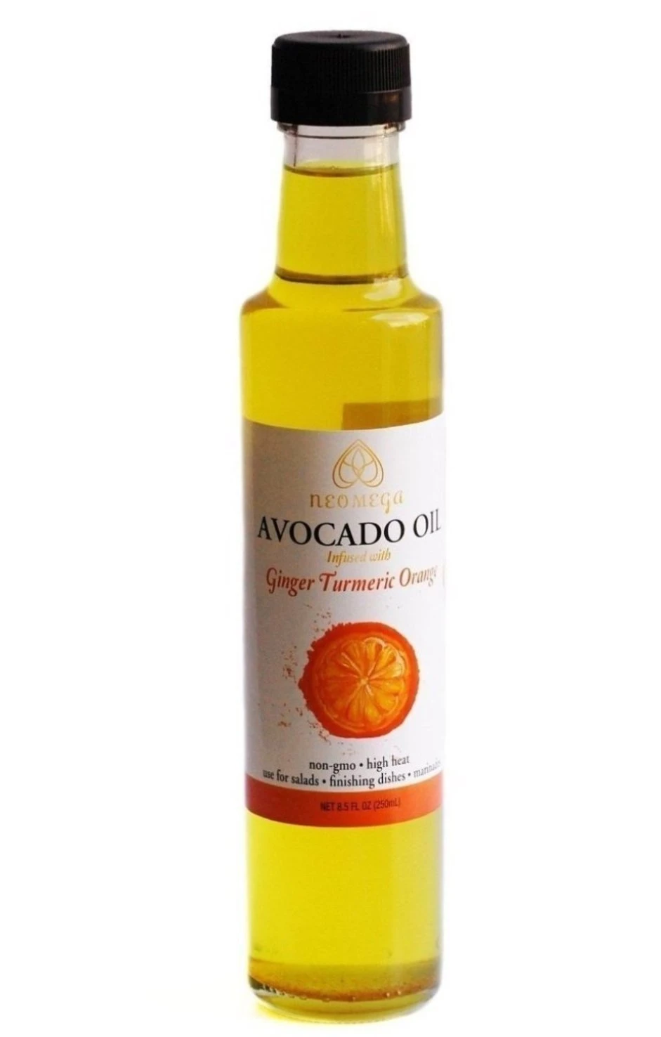 Neomega Ginger-Turmeric-Orange Infused Avocado Oil 8 Oz (250 ML) 3 Neomega Ginger-Turmeric-Orange Infused Avocado Oil 8 Oz (250 ML)