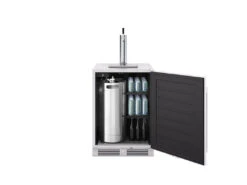 Zephyr Presrv Outdoor Kegerator & Beverage Cooler -Alfa Grill Shop PRKB24C01AS OD single tap hybrid