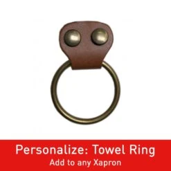 Xapron Kansas Leather Apron -Alfa Grill Shop Towel Ring