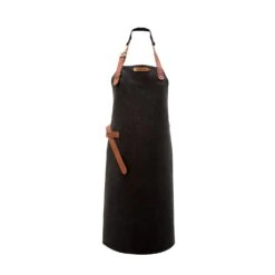 Xapron Utah Leather Apron -Alfa Grill Shop Utah Black Full Apron