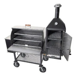 Maverick 2000 Pellet Grill W/ Upright Smoke Box 11 Maverick 2000 Pellet Grill W/ Upright Smoke Box -Alfa Grill Shop maverick 2000 grill open side out