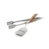Outset Jackson Acacia Wood Grill Spatula & Locking Tongs Set -Alfa Grill Shop outset grilling sets qj40 64 1000