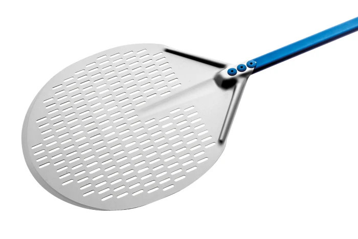 GI Metal Azzurra 12" Round Perforated Pizza Peel 3 GI Metal Azzurra 12" Round Perforated Pizza Peel
