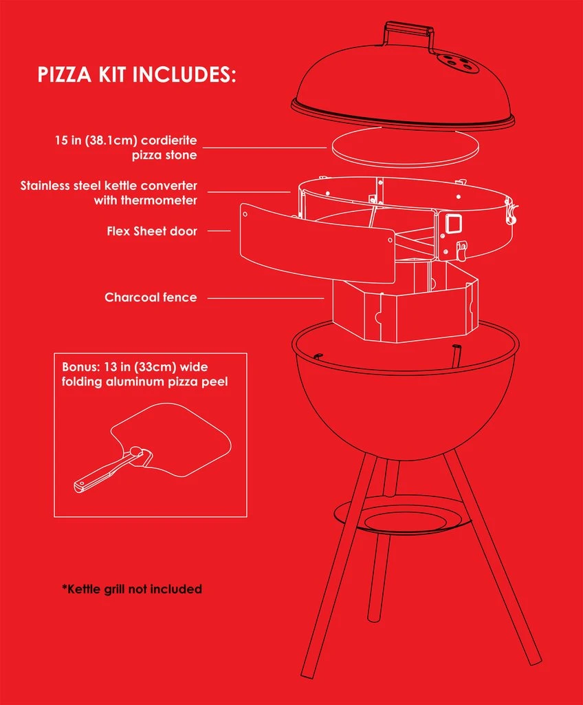 Pizzacraft PizzaQue® Pizza Kit For Kettle Grills 4 Pizzacraft PizzaQue® Pizza Kit For Kettle Grills - Image 2